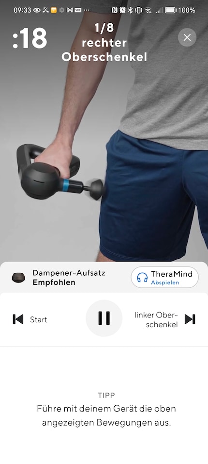Was mit der «Theragun Relief» nicht der Fall ist.