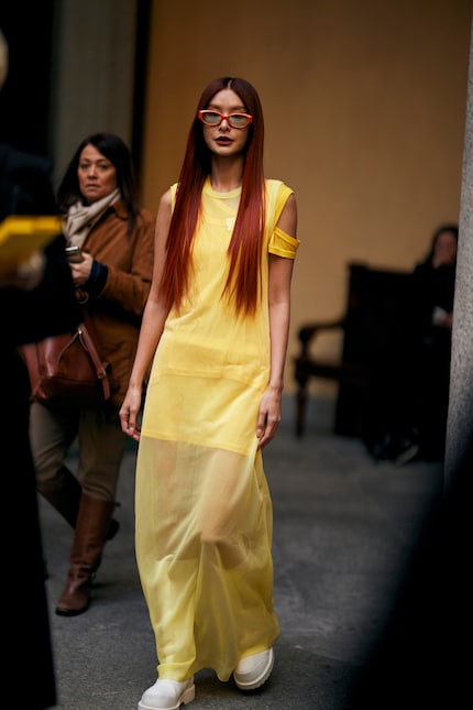 Multiple layers give this look depth.