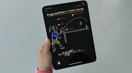 Auch mit Skizzen kann die Taschenrechner-App etwas anfangen.