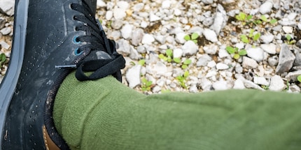 Auch die Innenseiten der Knöchel sind durch die «SingleTrack» von Endura geschützt.