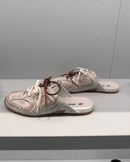 The latest creation from Miu Miu and New Balance.