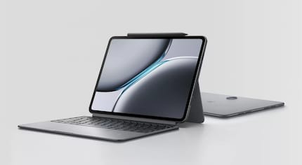 The OnePlus Pad 2 with accessories.
