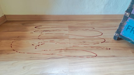 Come se nostra figlia avesse dipinto il pavimento con il ketchup. In realtà sono stato io.