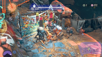 In vielen späteren Levels kann ich auch Fallen nutzen.