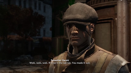 Dieser sympathische Geselle rettet mich nicht nur im Labor, sondern ist zufälligerweise der Anführer der Vagabunden, einer von mehreren Fraktionen in «Fallout: London».