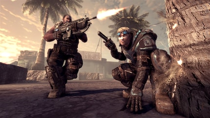 Brown and dreary. Pure Gears of War.