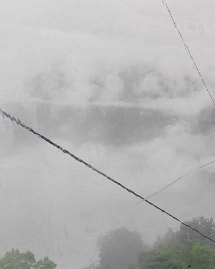 ... nebbia e pioggia sabato mattina.