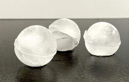 Diese drei Eiskugeln sind mir ziemlich gut gelungen.