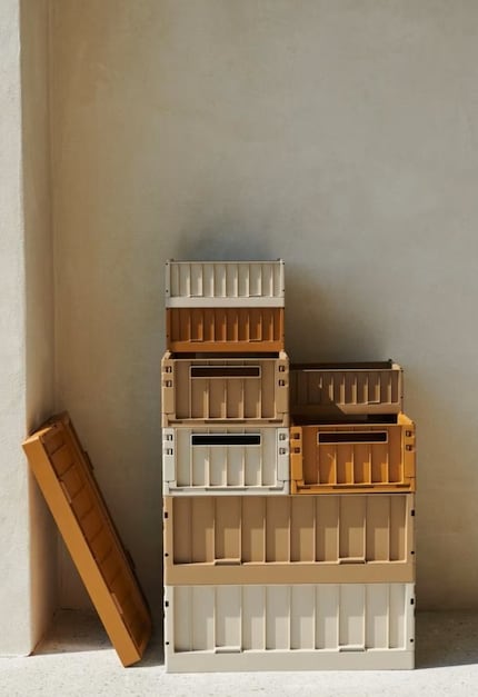 Les boîtes «Weston» sont disponibles en 36 × 25 × 14.5 cm et 19.5 × 36 × 50 cm.