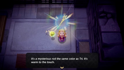 Zeldas Hauptwaffe im Spiel: ein magischer Stab.