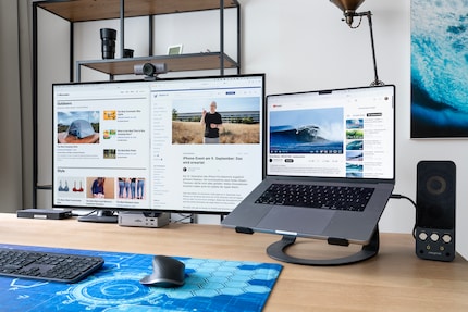Avec mon MacBook Pro, je trouve le 32 pouces très agréable pour travailler.