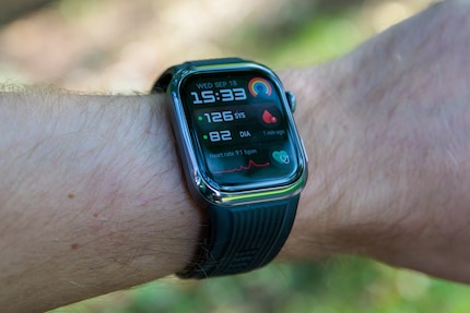 Dieses Watchface zeigt immer die Daten der letzten Blutdruckmessung an.