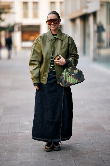 Extra cool: Maxi-Skirts aus Denim.