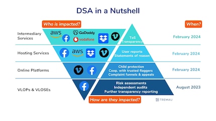 Questi fornitori di servizi sono interessati dal DSA.