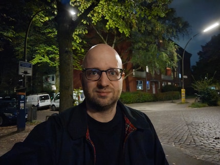Selfie in night mode.