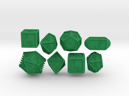 Rendering 3D del cubo con Braille.