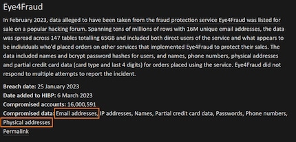 NCSC says the data in the sextortion e-mails originates from a leak at the company Eye4Fraud