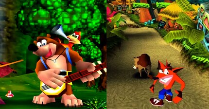 Sowohl «Banjo-Kazooie» als auch «Crash Bandicoot» verfolge ich lieber von der Seitenlinie.