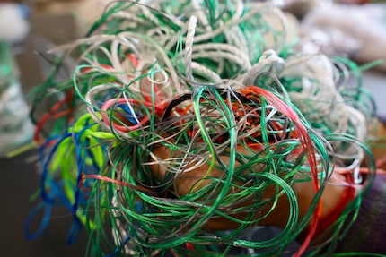 Il nuovo isolamento è realizzato con i resti di corda di produzione.