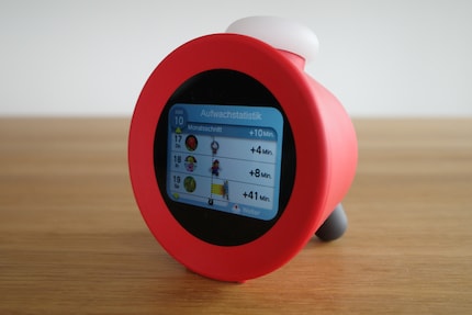 Il display è rettangolare. Il sensore di movimento si trova sopra il display.