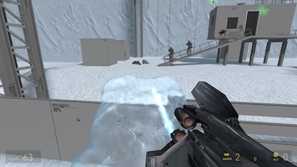 Für Episode 3 experimentierte Valve mit einer Ice Gun.