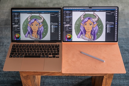 Grazie agli accessori, l'enorme tablet è quasi un sostituto del mio Macbook.