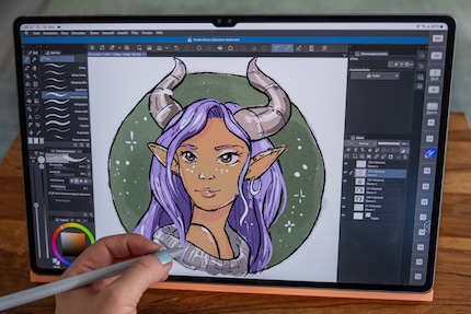 Grazie ai 14 pollici, ho una tela chiara in Clip Studio Paint.