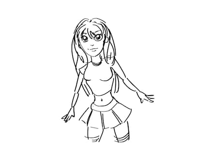 Il disegno deve essere fatto con semplici linee nere. Ho fatto del mio meglio, davvero.
