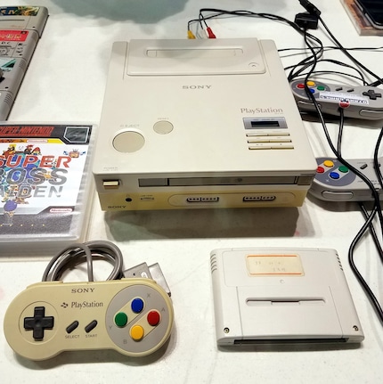 Ein Prototyp von SNES-CD.