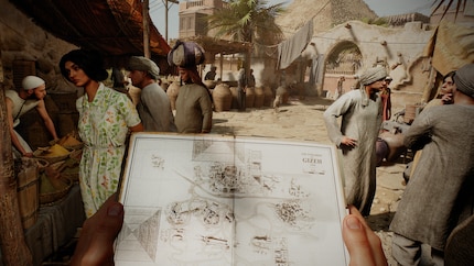 Le journal sert aussi de carte et doit être sorti pour cela sans que le jeu ne se mette en pause.