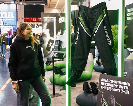 Franziska Bosbach von Reboots mit der «Go X» auf der ISPO in München.