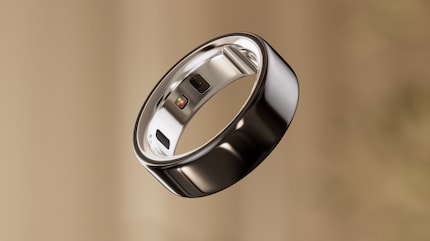 Der Ring hat auch auf der Innenseite eine Titanoberfläche.