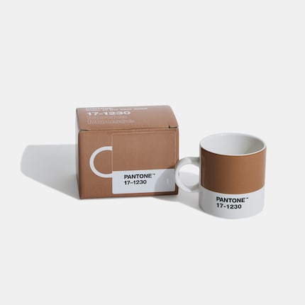 Il merchandising di Pantone LLC color «Moka Mousse»,