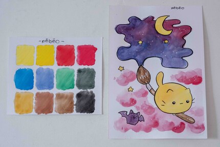 Les couleurs ne se mélangent ou ne s'étalent pas aussi bien.
