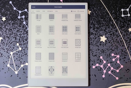 Countless templates are available for my notebook.