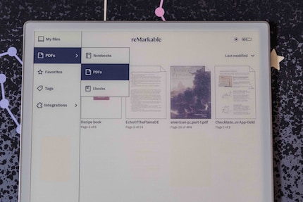 The user interface is reduced to the essentials.