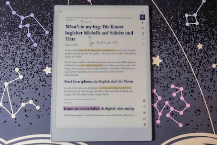 Thanks to the Chrome add-in, I can load website articles directly onto the Paper Pro.