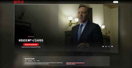 Sur Netflix, Kevin Spacey n’est même plus mentionné dans la distribution de *House of Cards*.