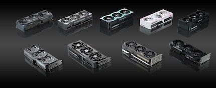 Schede partner della RTX 5070 Ti. Schede simili saranno disponibili per tutti i modelli della serie RTX 50.