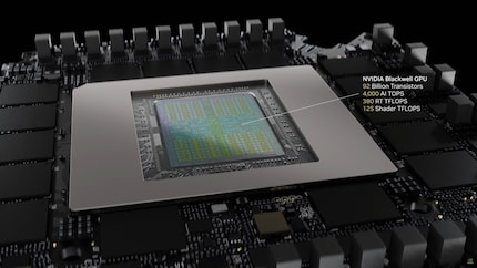 Vista della GPU della RTX 5090.