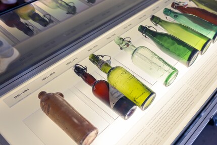 La collection du musée de la bouteille.