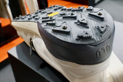 With a Vibram sole and spikes, the shoes are designed to provide grip even in wintry conditions.