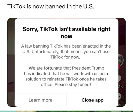 Diese Meldung erschien ab Samstagabend auf US-Handys.