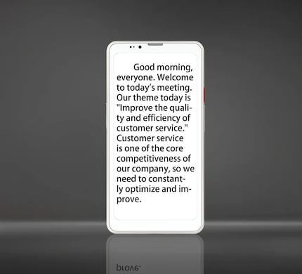 Der Screen ist ideal für alle, die viele Mails, Webseiten oder Texte auf dem Handy lesen.