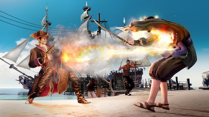 Le revolver de Majima fait le taf.