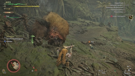 Die Doppelklingen und der Palico gehören im Kampf zu meinen besten Begleitern.