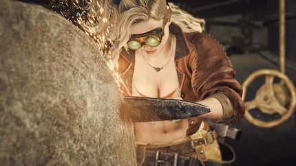 Die Schmiedin Gemma versteht ihr Handwerk. Die Cutscenes der vorbereitenden Aufgaben sind generell charmant.