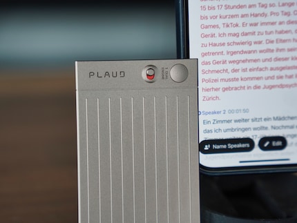 Con il cursore puoi selezionare la modalità e con il pulsante avviare la registrazione.