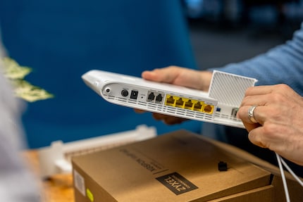 State-of-the-art tech: a Zyxel router comes included with our internet plan.