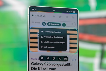 AI Select recognises content on the screen and offers many practical options for editing.